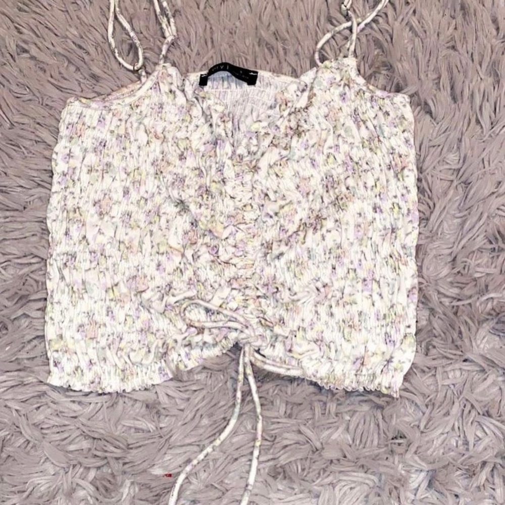 Floral crop top
